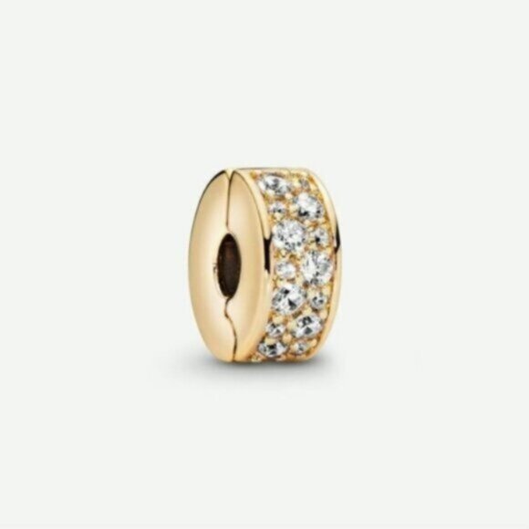 Pandora Clear Pav Clip Charm - Picture 1 of 3